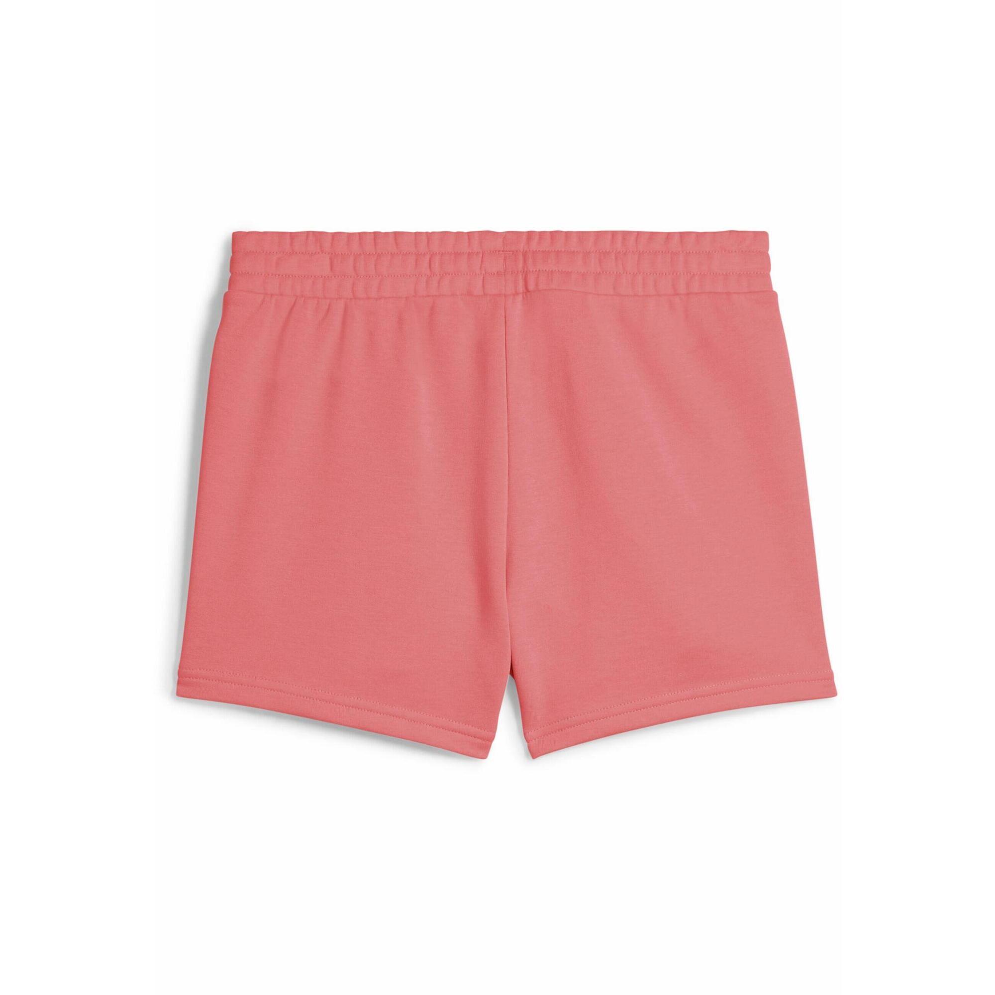 Damskie szorty z małym logo No. 1 ESS 4'' PUMA Peach Frost Red