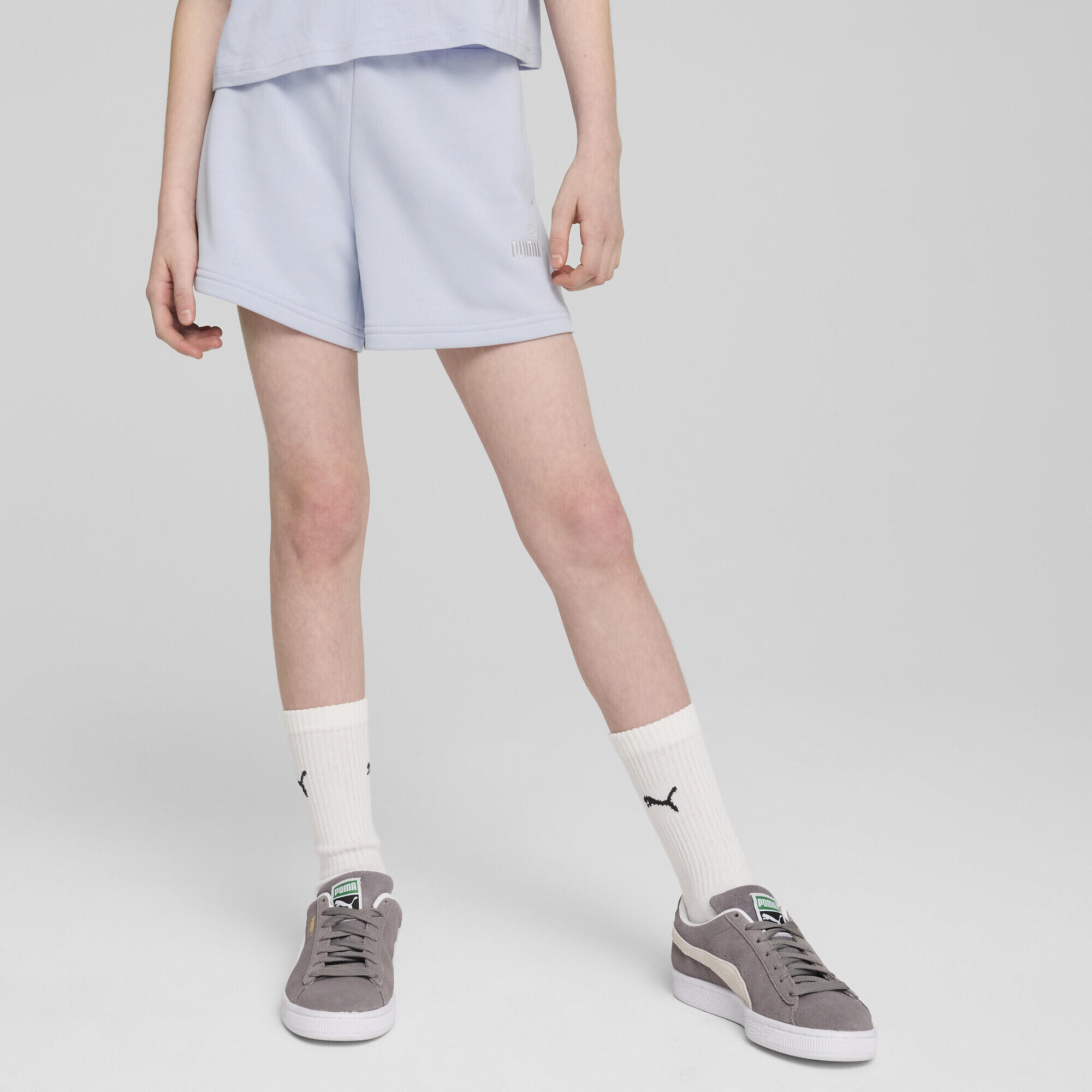 ESS Small No. 1 Logo Shorts Mädchen PUMA Cool Weather Blue 2/7