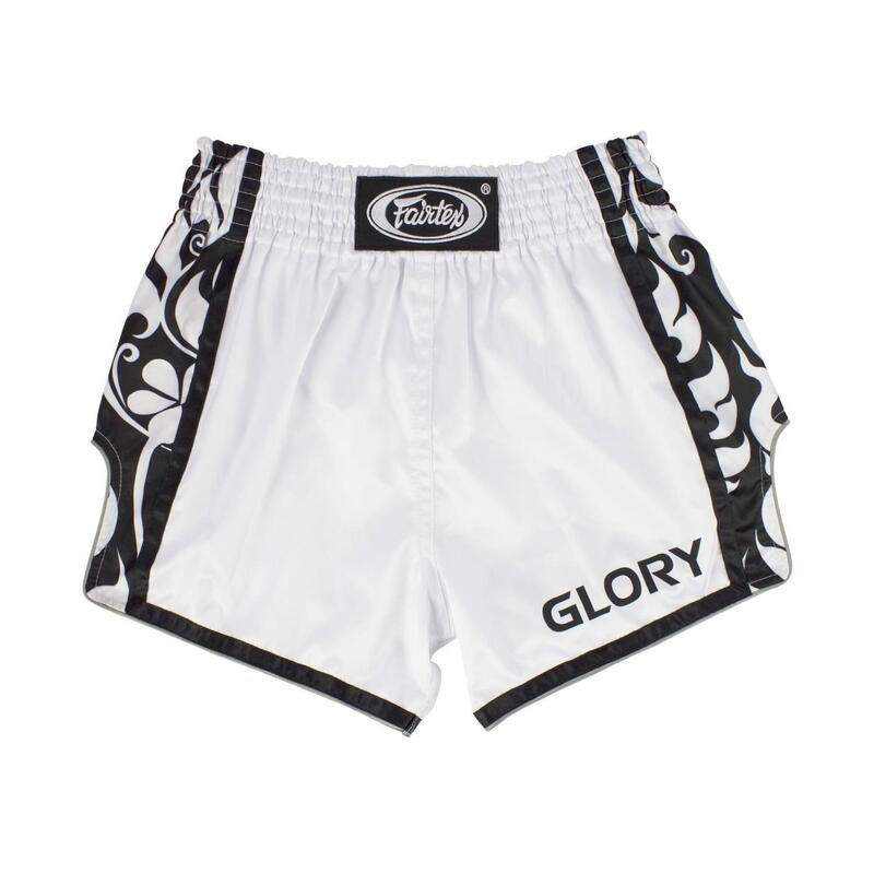 Spodenki Muay Thai Fairtex BSG3 Glory Białe/Czarne M