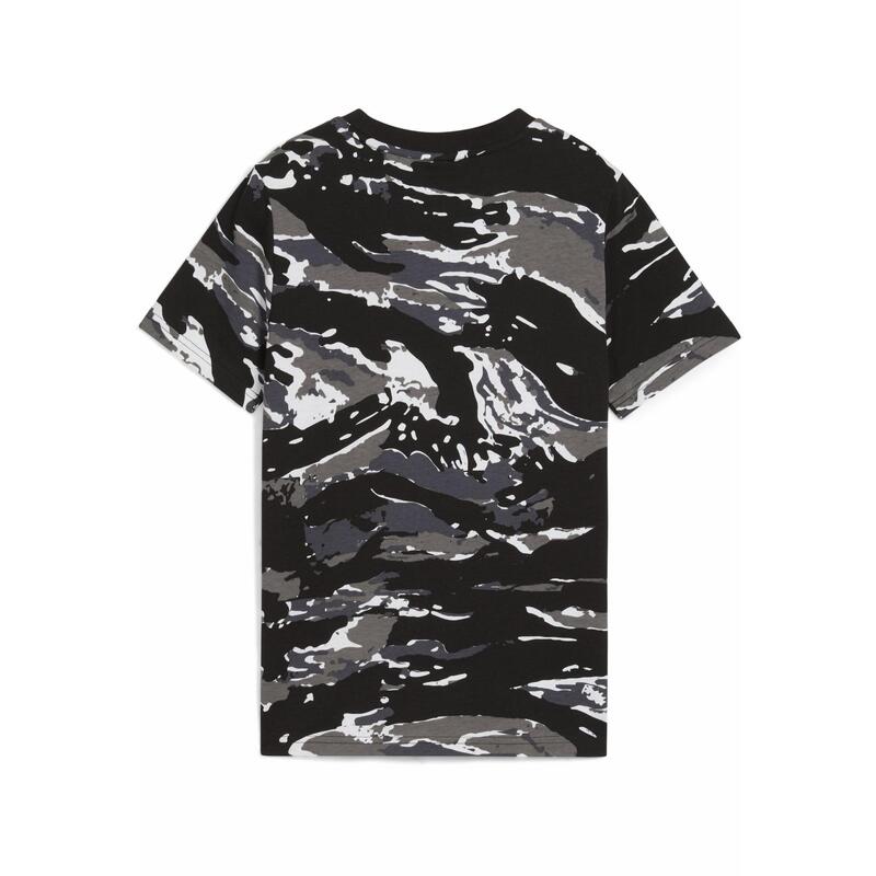 Młodzieżowa koszulka Essentials Camo PUMA Black