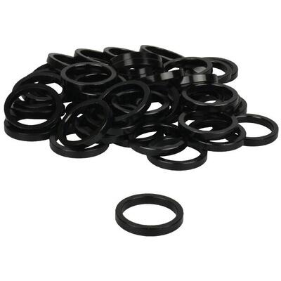 Vwp balhoofdtussenring spacer aluminium 5mm 1.1/8 zwart p 50