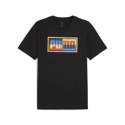 Graphics puma box t-shirt voor heren puma black