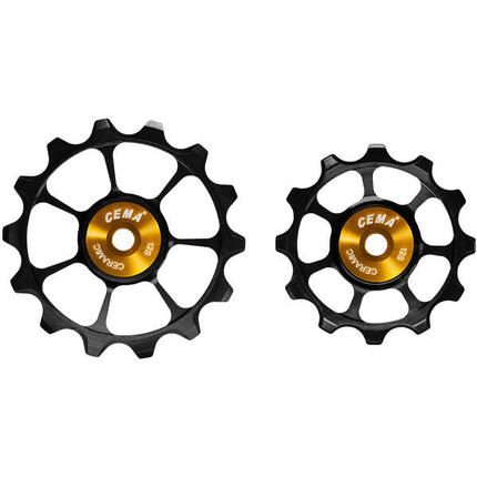 Cema kółka prowadzące 12-14T do SRAM AXS 12s czarno-złote