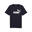 Tricou fitness bărbați Essentials No. 1 Logo roșu PUMA New Navy Blue