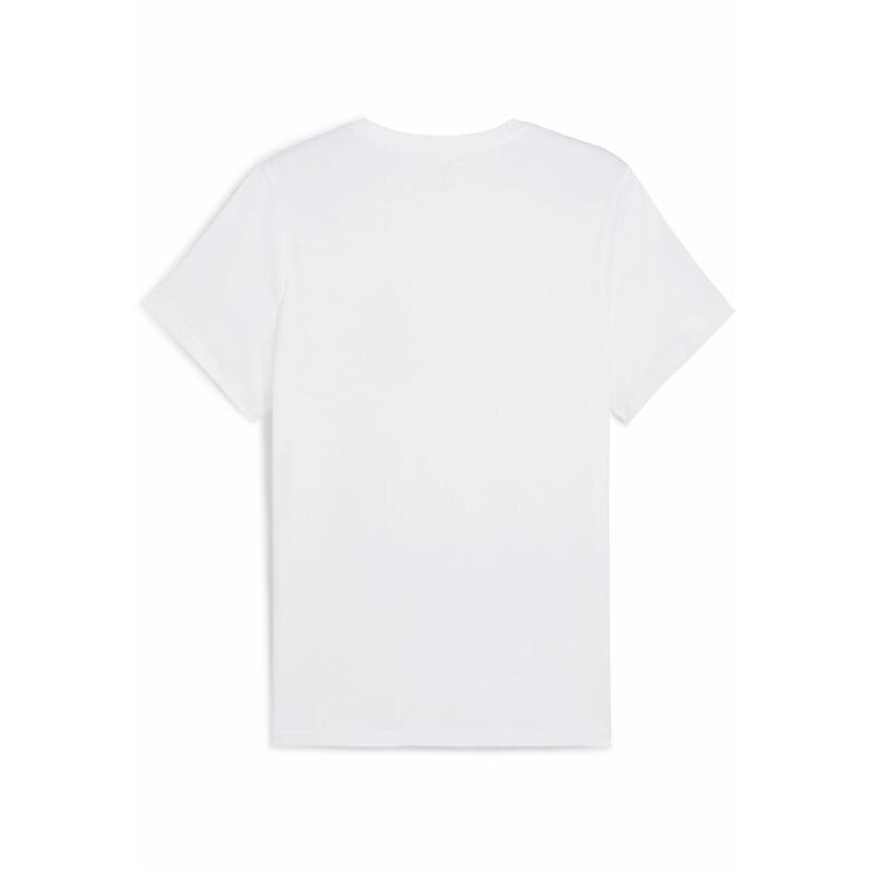Damska koszulka z logo ESS No. 1 PUMA White Spring Fern Green