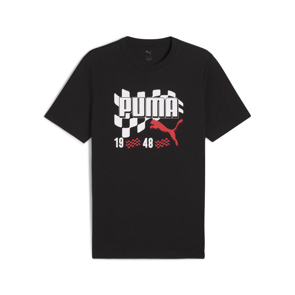 Męska koszulka Graphics Moto Flag PUMA Black