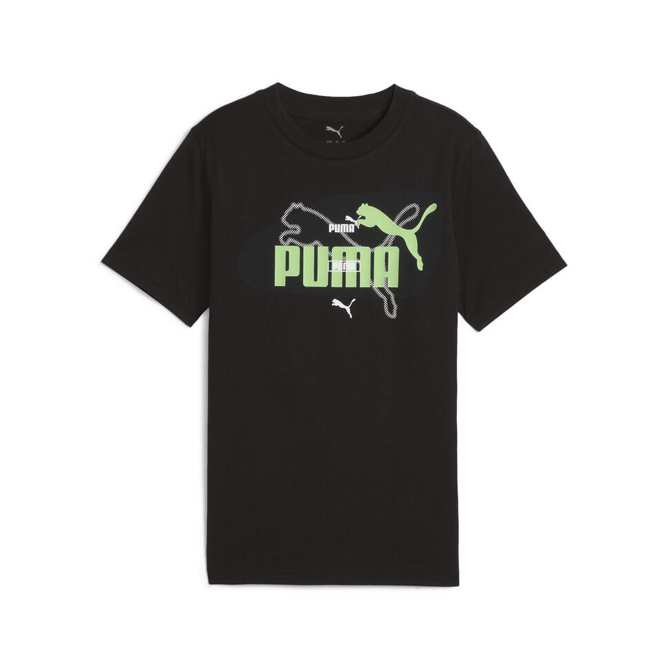 Młodzieżowa koszulka Essentials Logo Lab Summer PUMA Black