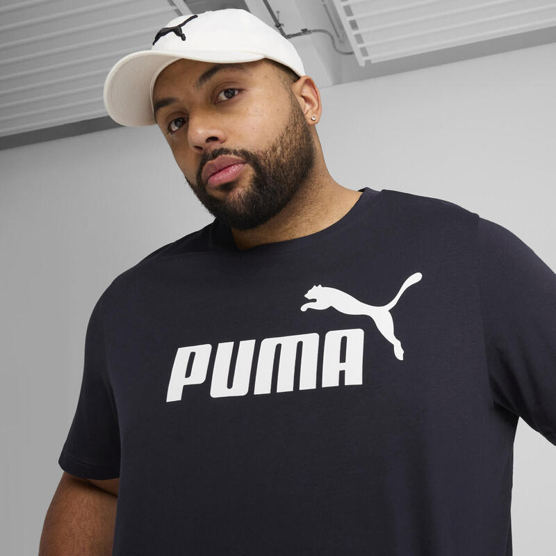 Tricou fitness bărbați Essentials No. 1 Logo roșu PUMA