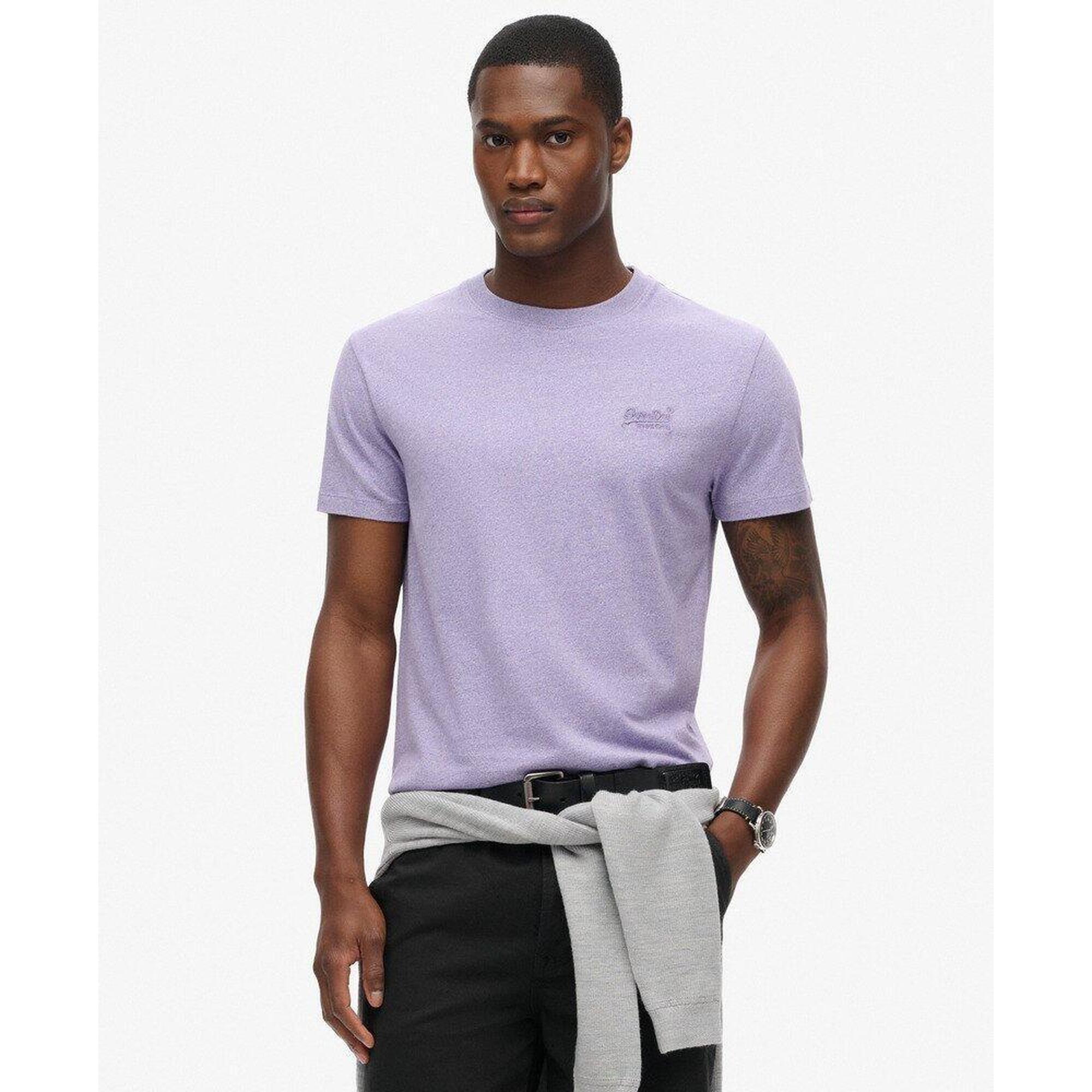 Superdry - Tee-shirt Essential Logo Emb - Sous Maillot Manche Courte - Violet - Decathlon
