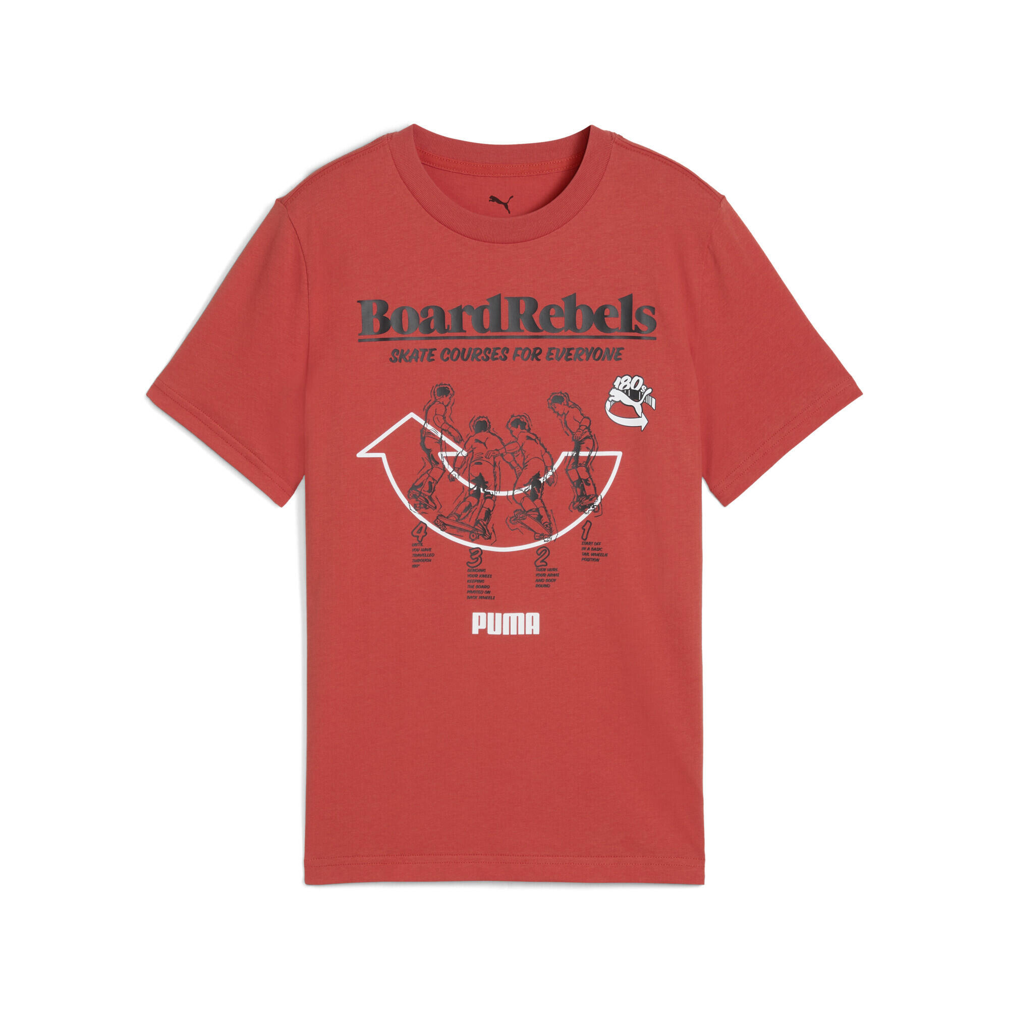 PUMA Mid 90s Graphic Tee Youth Red Fire