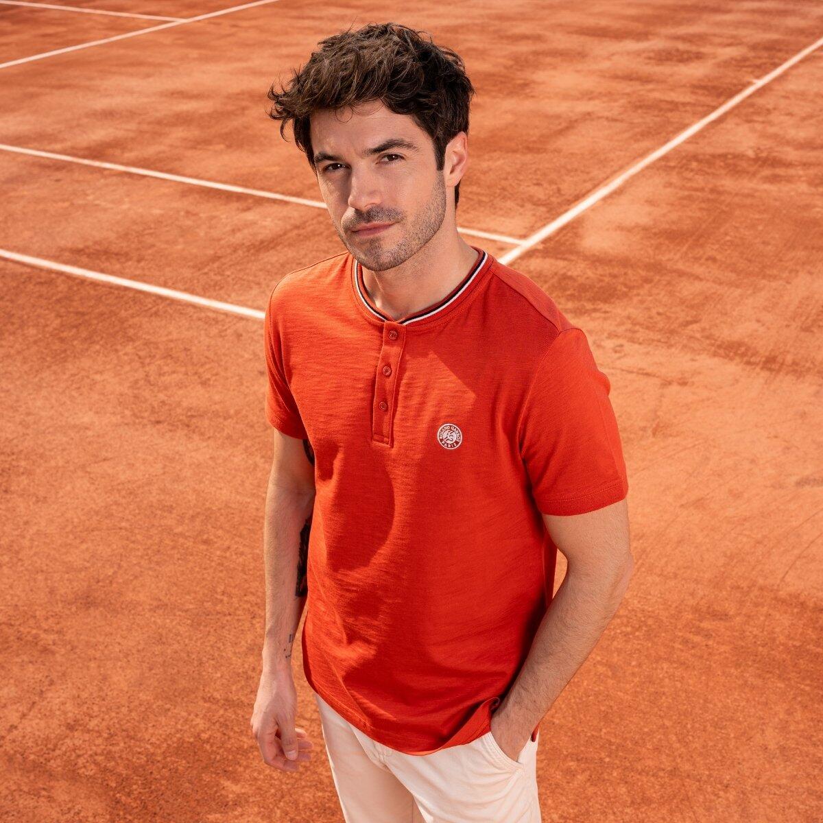 Polo Heritage col mao homme Roland-Garros - Terre battue 3/5