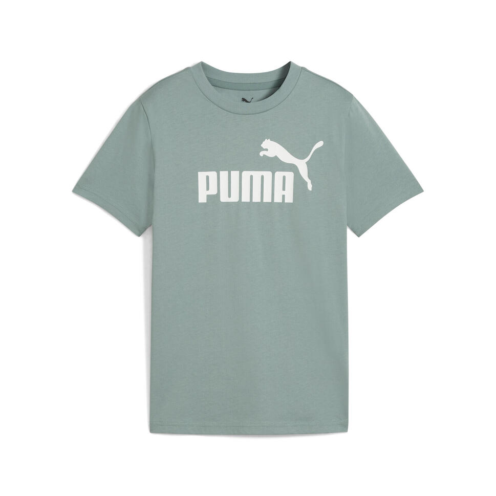 Młodzieżowa koszulka ESS z logo No. 1 PUMA Spring Fern Green