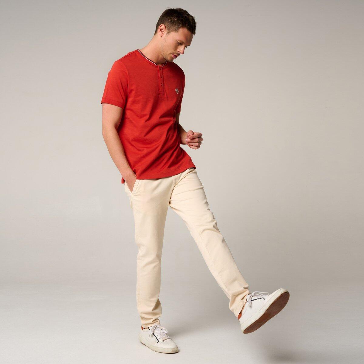 Polo Heritage col mao homme Roland-Garros - Terre battue 4/5