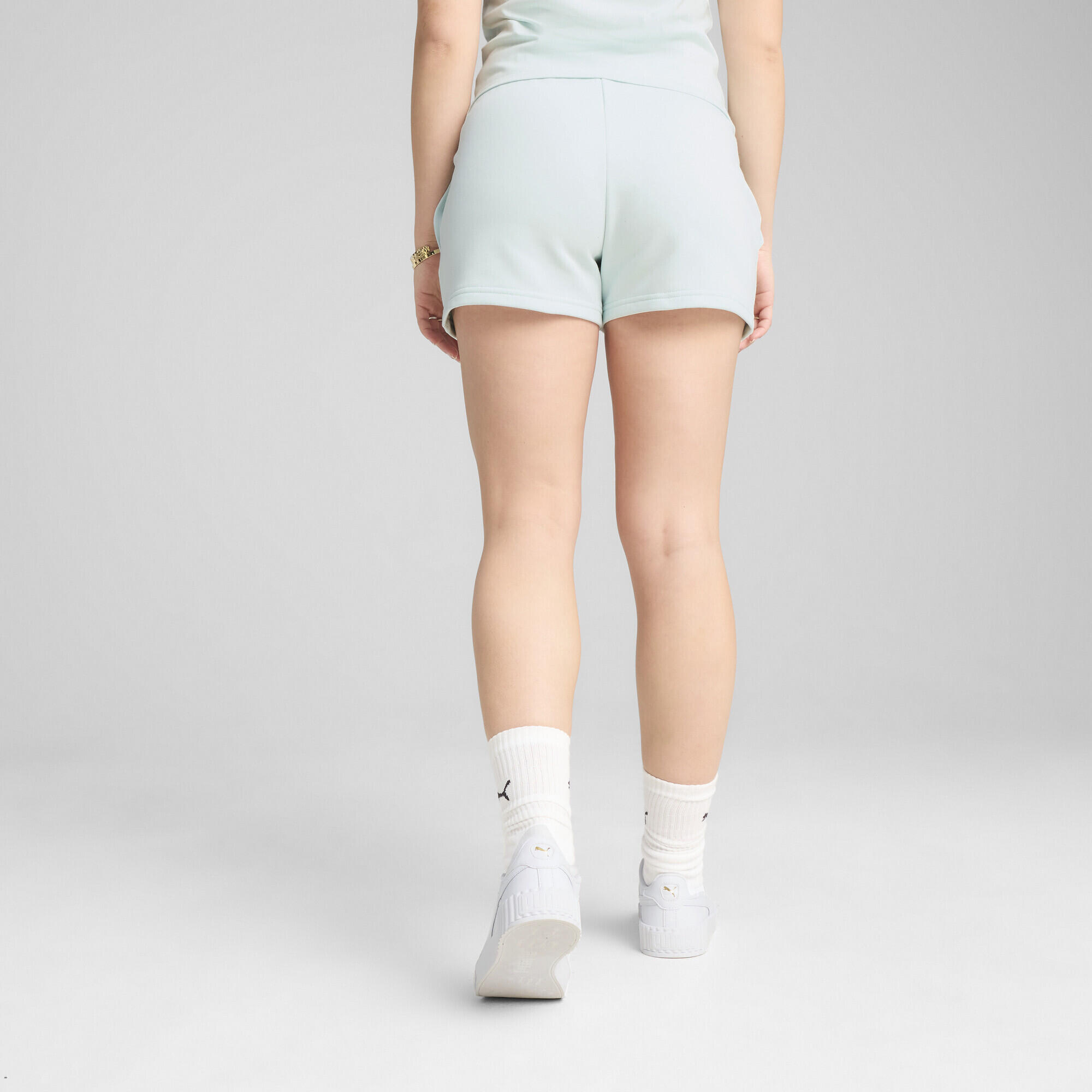 Short 4'' à petit logo N° 1 Logo ESS Femme PUMA Peaceful Blue 3/7