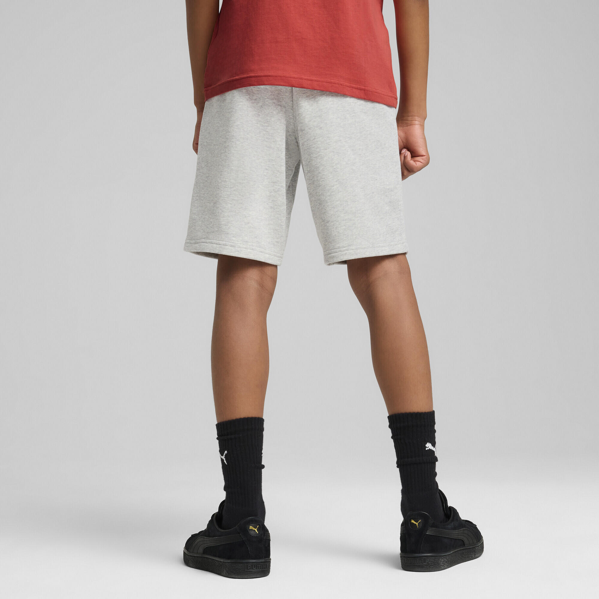 Shorts lunghi Mid 90s per ragazzi PUMA Light Gray Heather 3/7