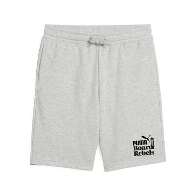 Mid 90s lange short voor jongeren puma light gray heather