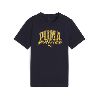 Puma class t-shirt met print voor jongeren puma new navy blue