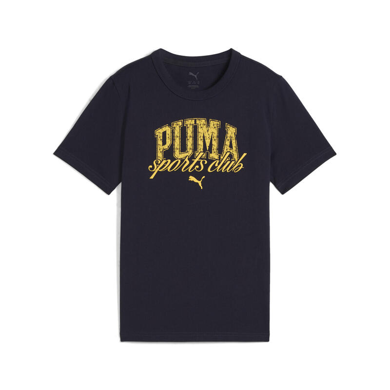 Młodzieżowa koszulka PUMA Class z grafiką PUMA New Navy Blue