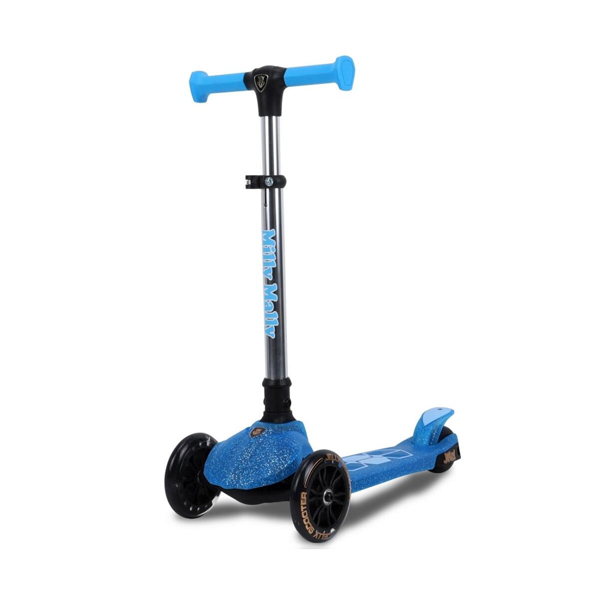 Milly Mally - Scooter Jelly Bleu Roues Led - Plateau Porte Enfant - Bleu - Taille Unique - Decathlon
