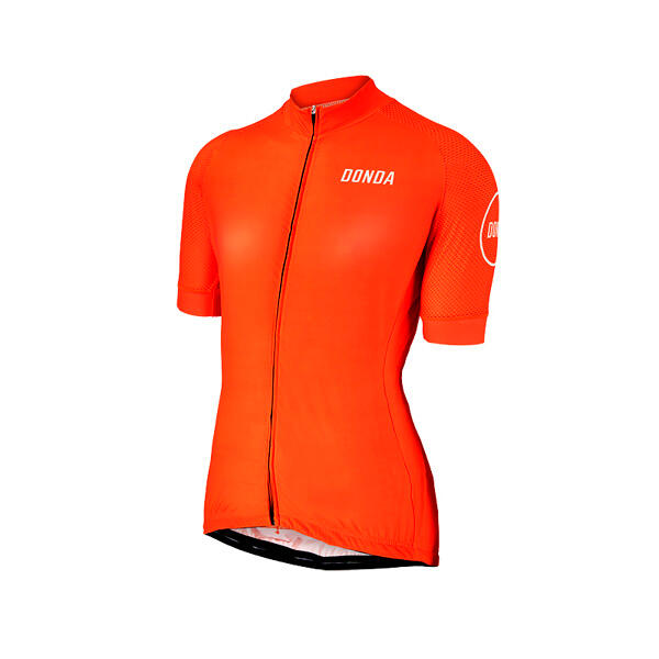 Principal Jersey - Short Sleeved Womens Cycling Jersey - Orange 2/4