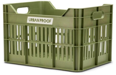 UrbanProof Cassa bici 30 L in PP riciclato verde oliva 40 x 30 x 25 cm.