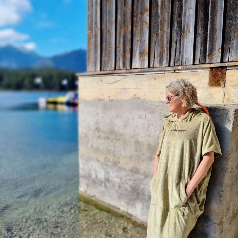 Surf Poncho khaki – Badeponcho SD-171 2/3