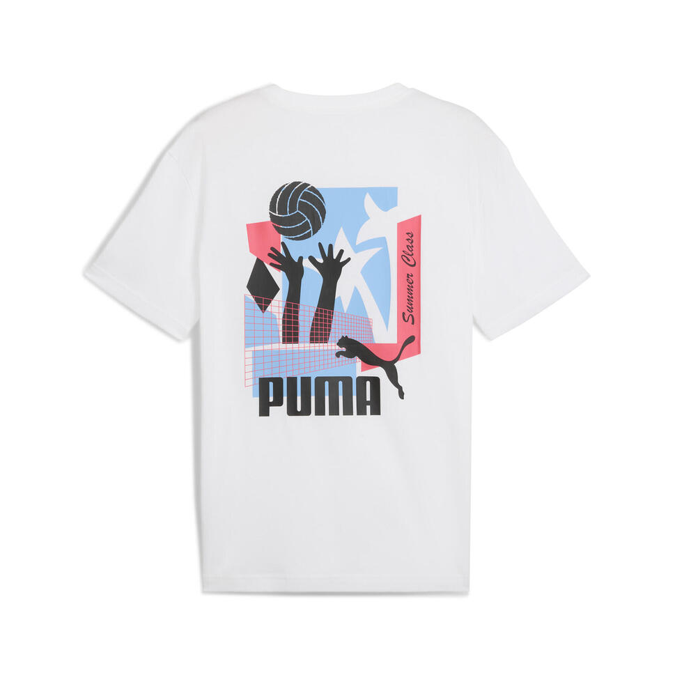 Męska koszulka sportowa Graphics Summer PUMA White