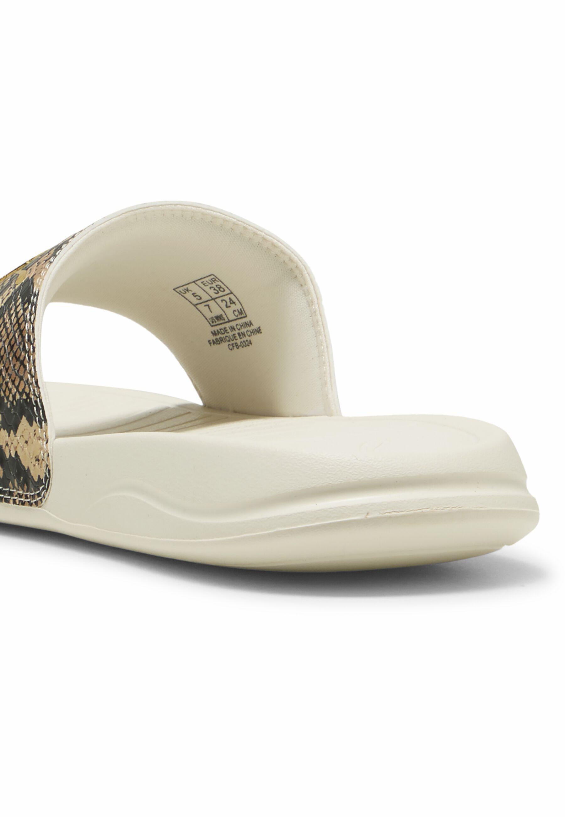 PUMA Sandalias Popcat 20 Snake Chic Mujer PUMA Alpine Snow Gold White