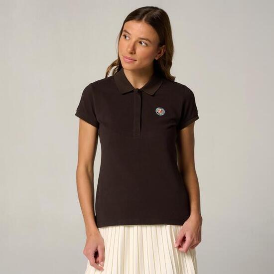 Polo Basique Femme Roland-Garros - Chocolat