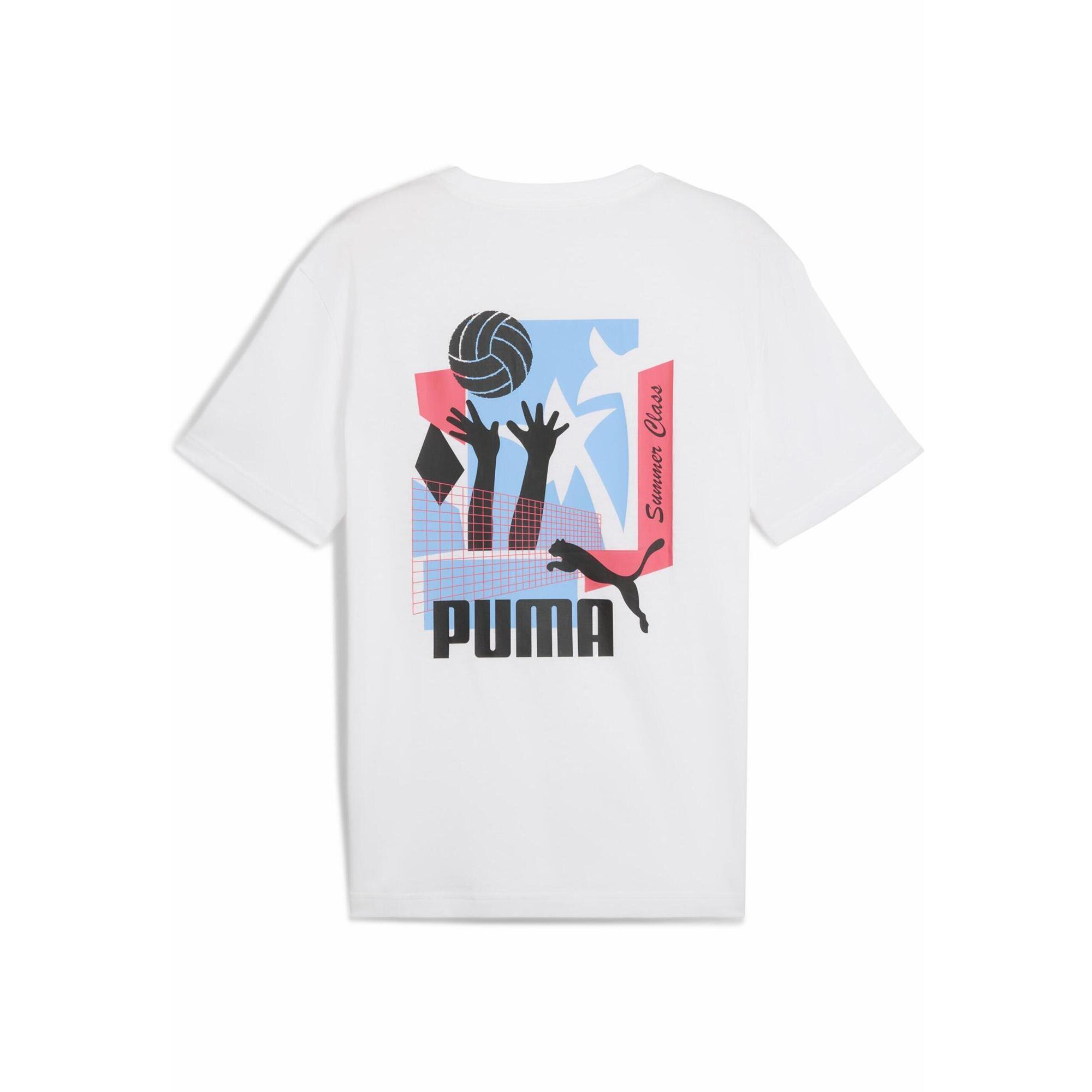 Męska koszulka sportowa Graphics Summer PUMA White