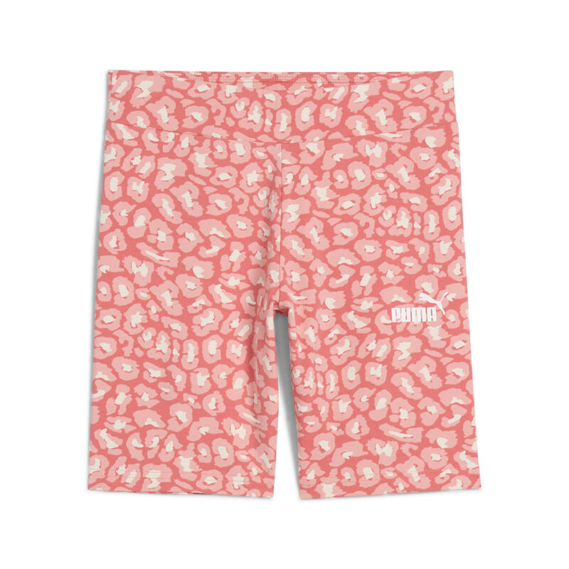 Młodzieżowe krótkie legginsy Essentials Animal PUMA Peach Frost Red