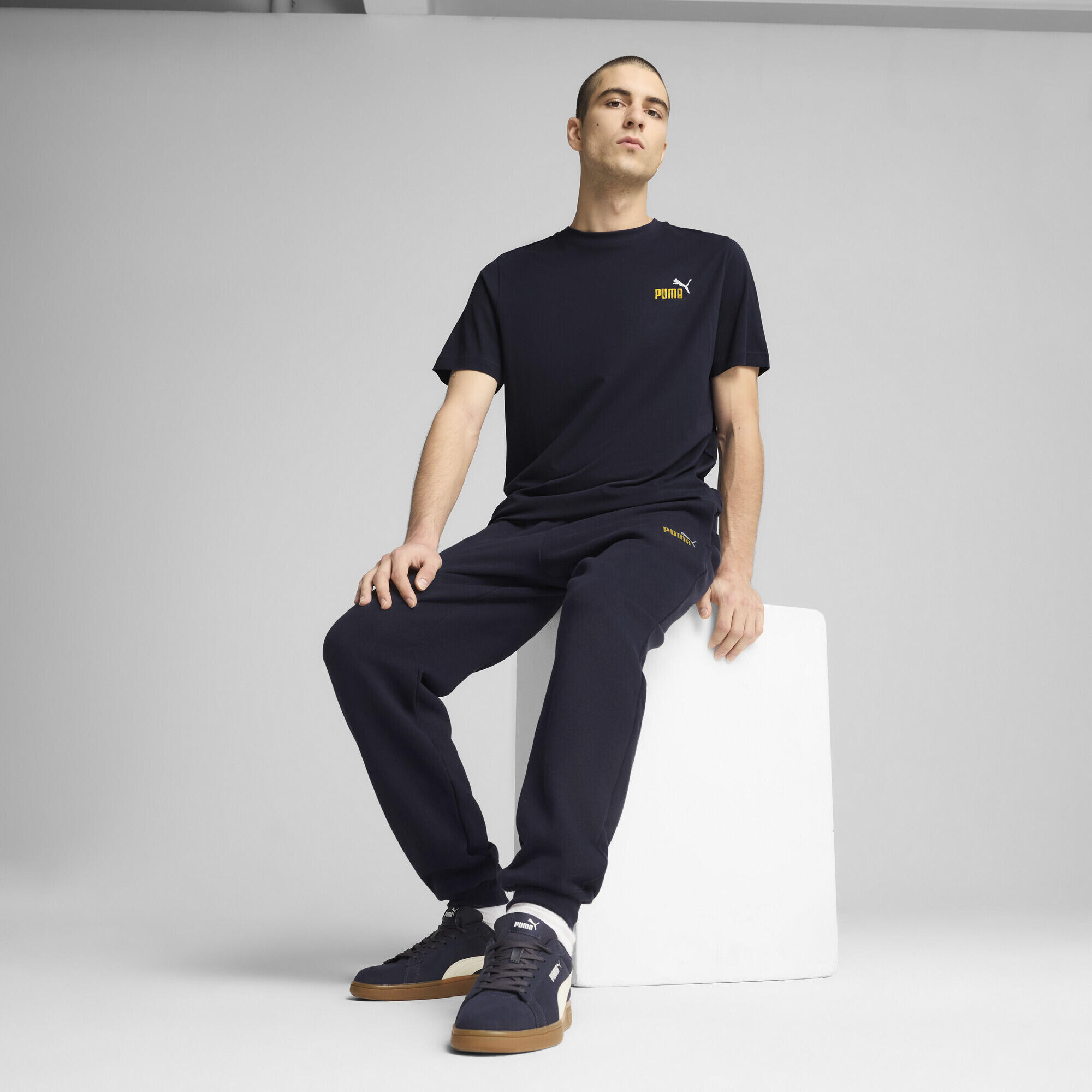 T-shirt à petit logo N° 1 bicolore Essentials Homme PUMA 4/7