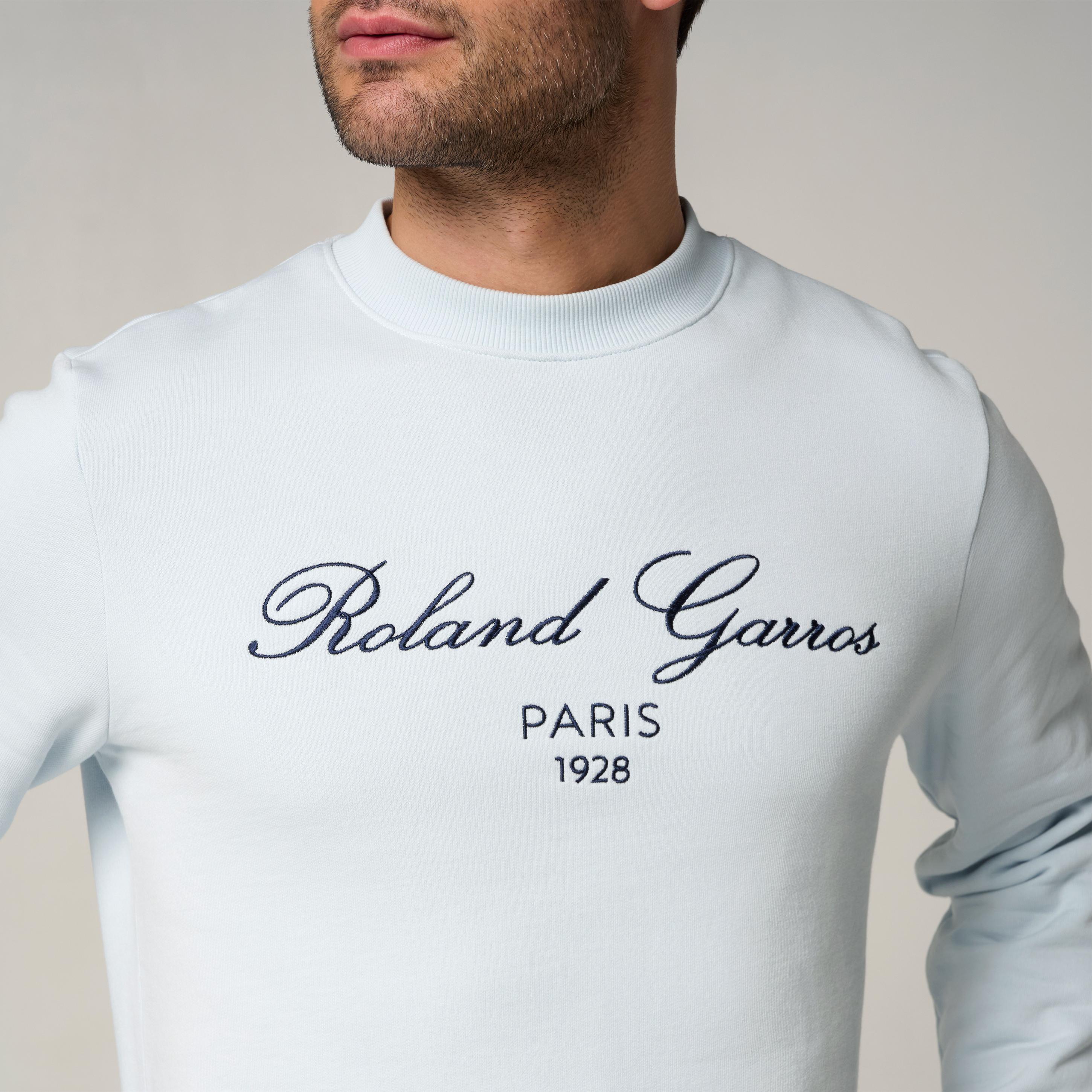 Sweat Sporty Chic homme Roland-Garros - Bleu clair 3/5