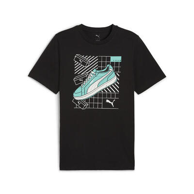 Graphics sneaker t-shirt voor heren puma new navy blue