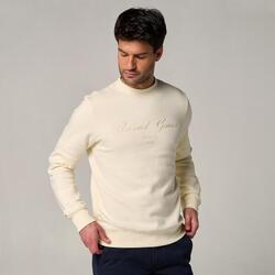 Sweat Sporty Chic homme Roland-Garros - Ecru