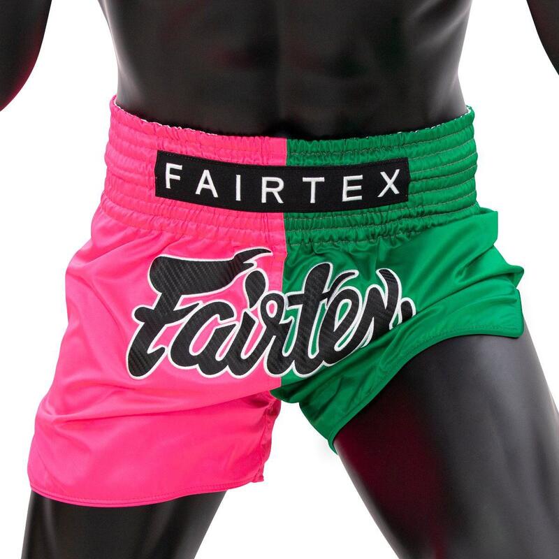 Spodenki Muay Thai Fairtex BS1911 Różowe/Zielone L