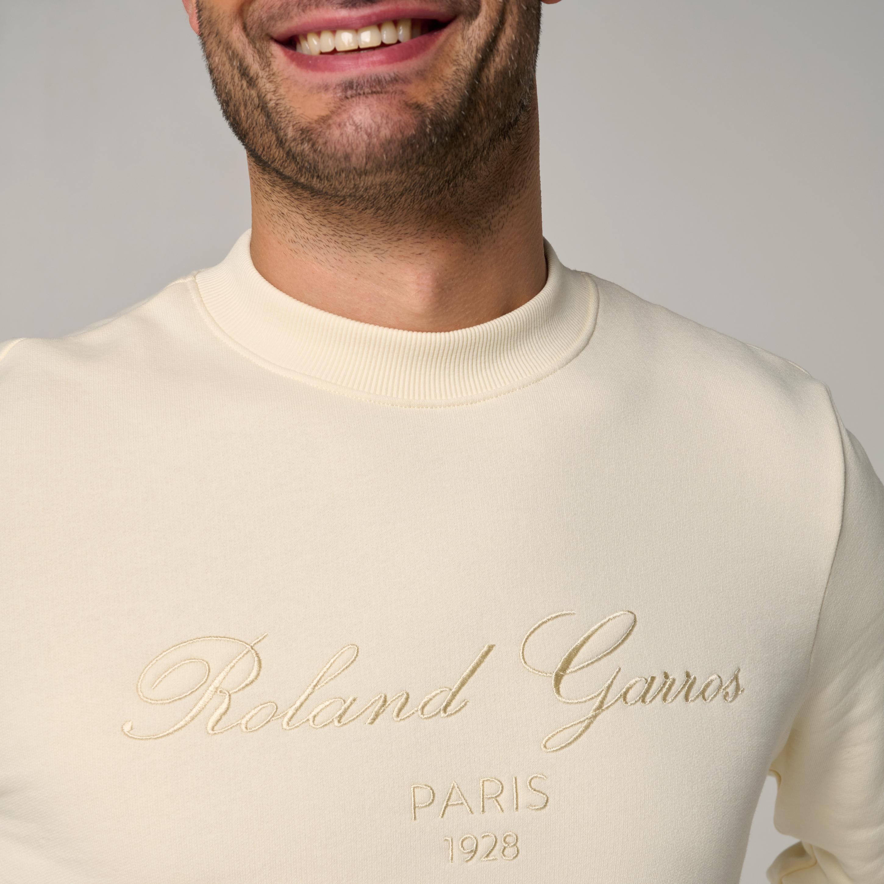 Sweat Sporty Chic homme Roland-Garros - Ecru 2/5