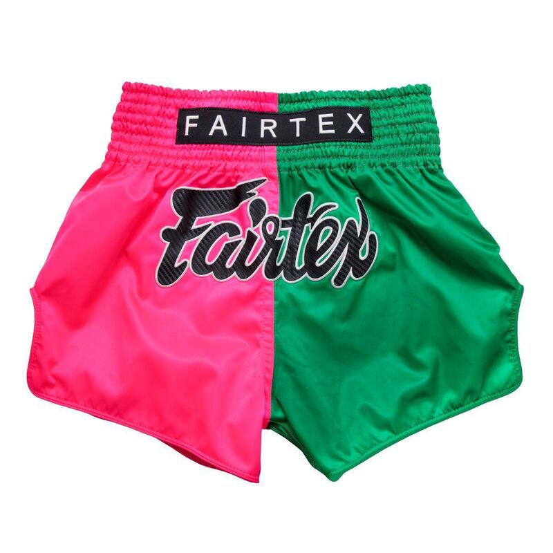Spodenki Muay Thai Fairtex BS1911 Różowe/Zielone M