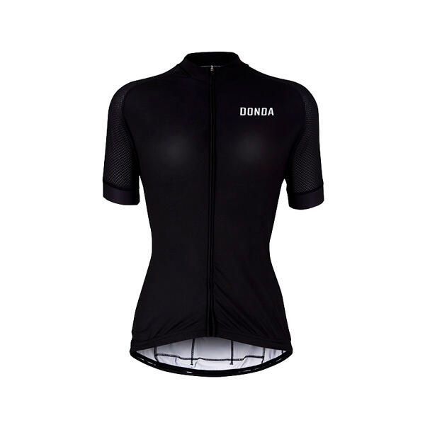 Principal Jersey - Short Sleeved Womens Cycling Jersey - Black 1/4