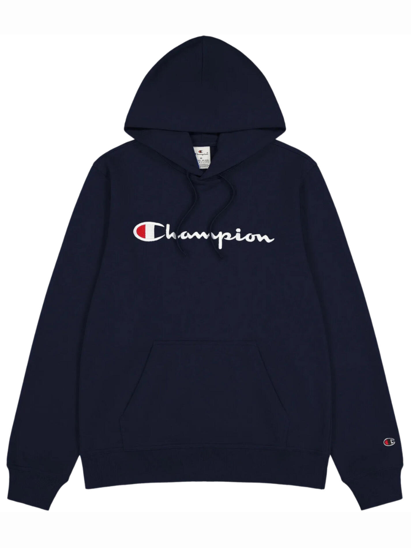 Champion herenhoodie donkerblauw met capuchon en kangoeroezak 4/5