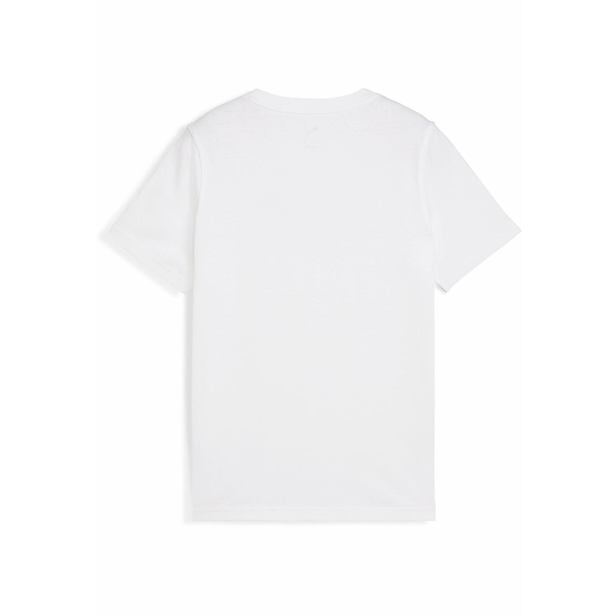 Młodzieżowa koszulka Essentials Nature 2.0 PUMA White