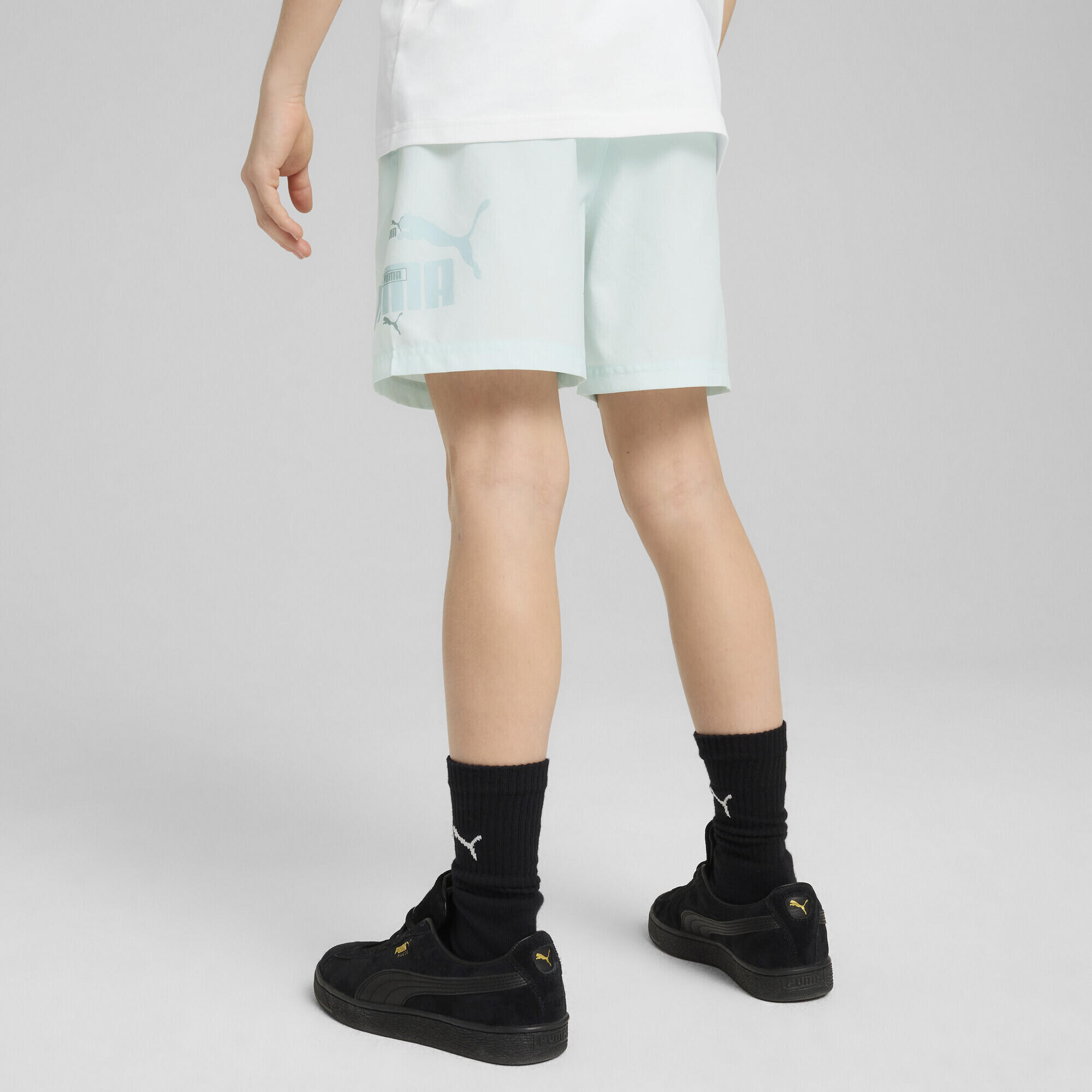 Short tissé à logo Lab Summer Essentials Enfant et Adolescent PUMA Peaceful Blue 3/7