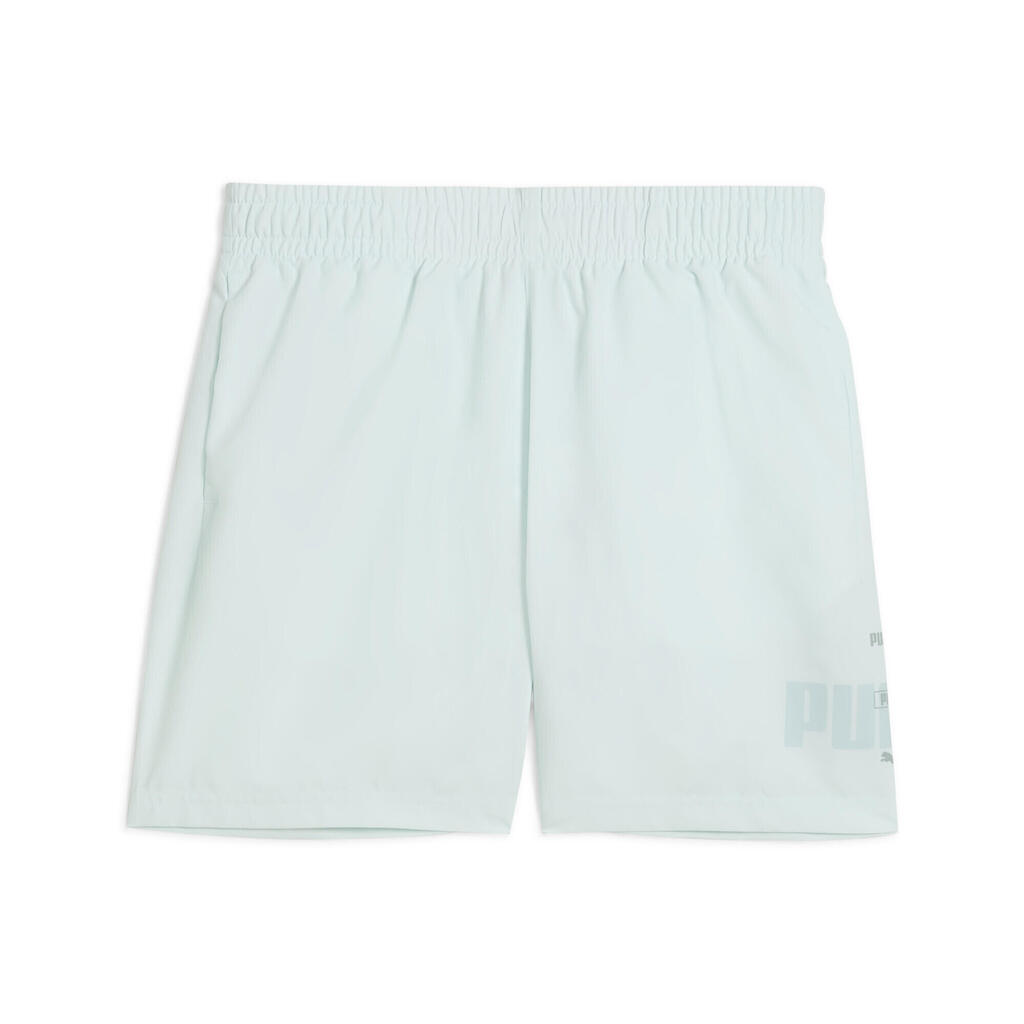 PUMA Kids' Summer Essentials Logo Woven Shorts - Peaceful Blue