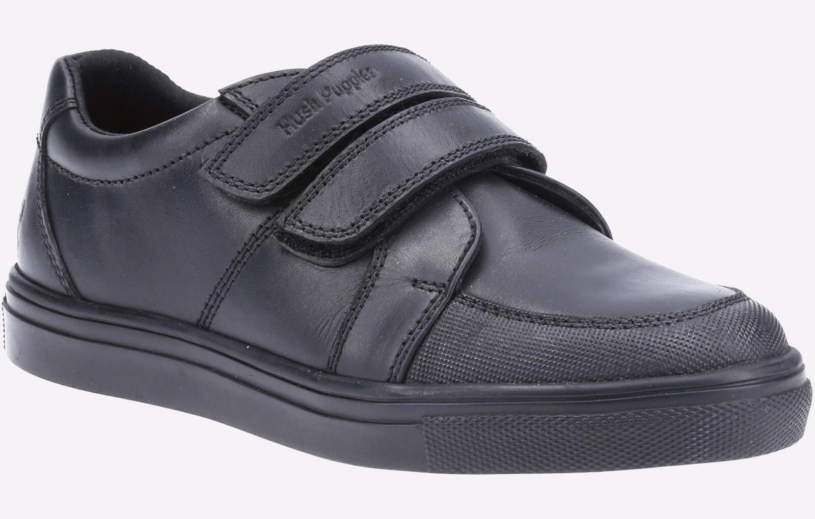 Hush Puppies Santos Leather Memory Foam Junior Boys Shoes 2/4