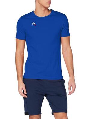 Maglietta a Maniche Corte Le Coq Sportif Uomo in Cobalto