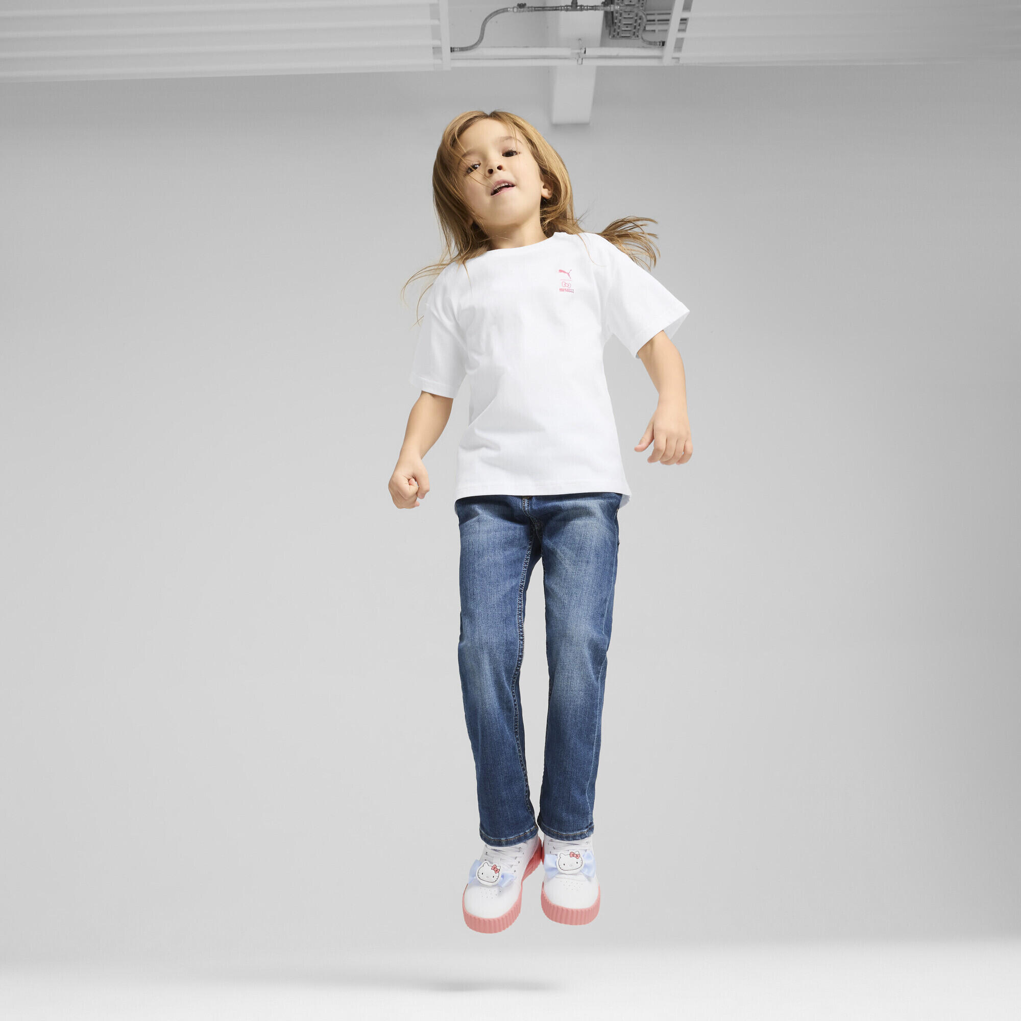 Dziecięca luźna koszulka PUMA x HELLO KITTY AND FRIENDS  z grafiką PUMA White 4/7