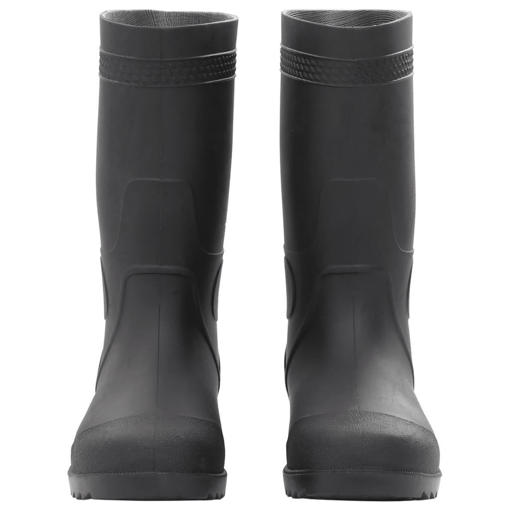Botas de lluvia Vidaxl resistentes tamaño 40 en PVC negro 3/4