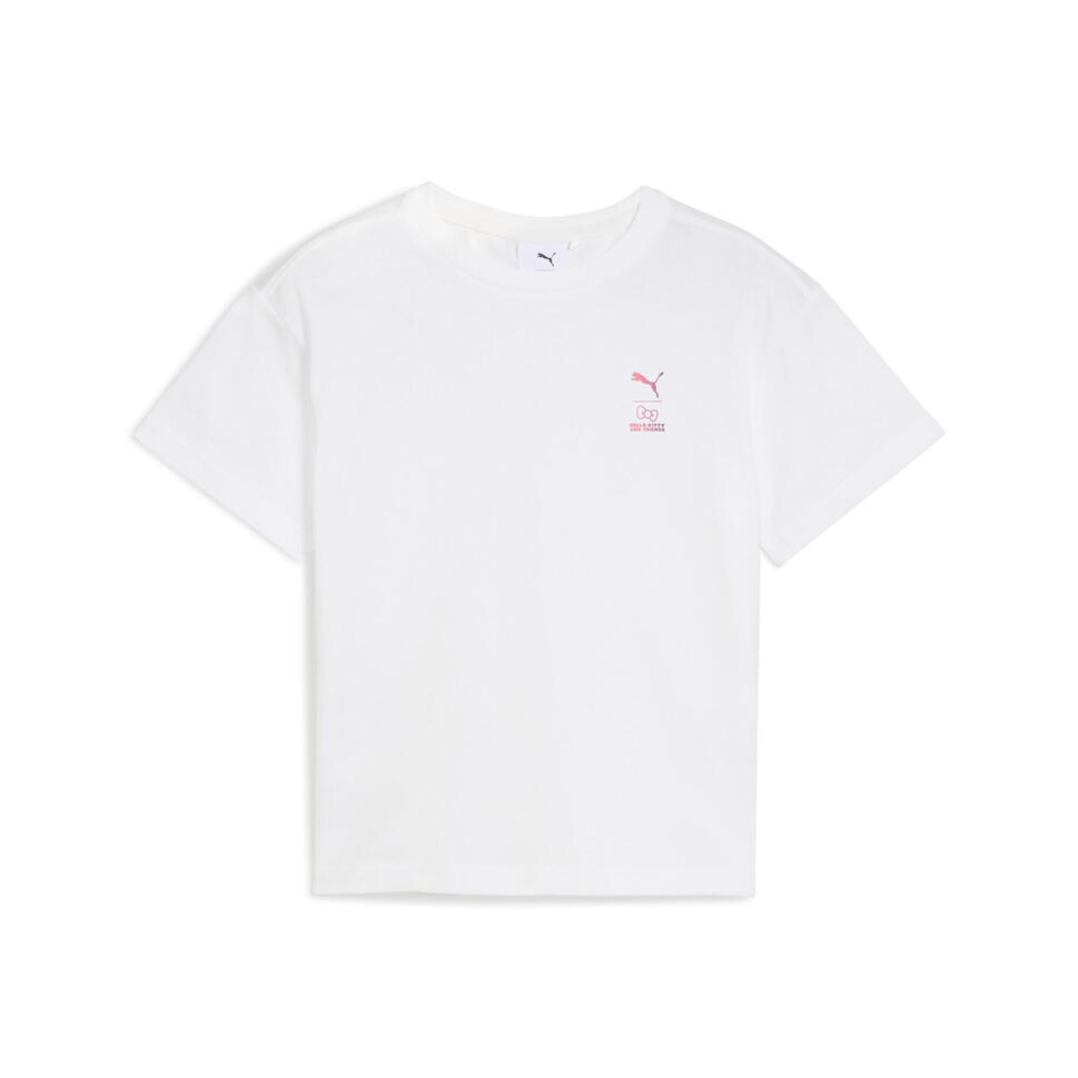 Dziecięca luźna koszulka PUMA x HELLO KITTY AND FRIENDS z grafiką PUMA White