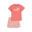 Minicats Essentials Tee and Shorts Set Toddler PUMA Peach Frost Red