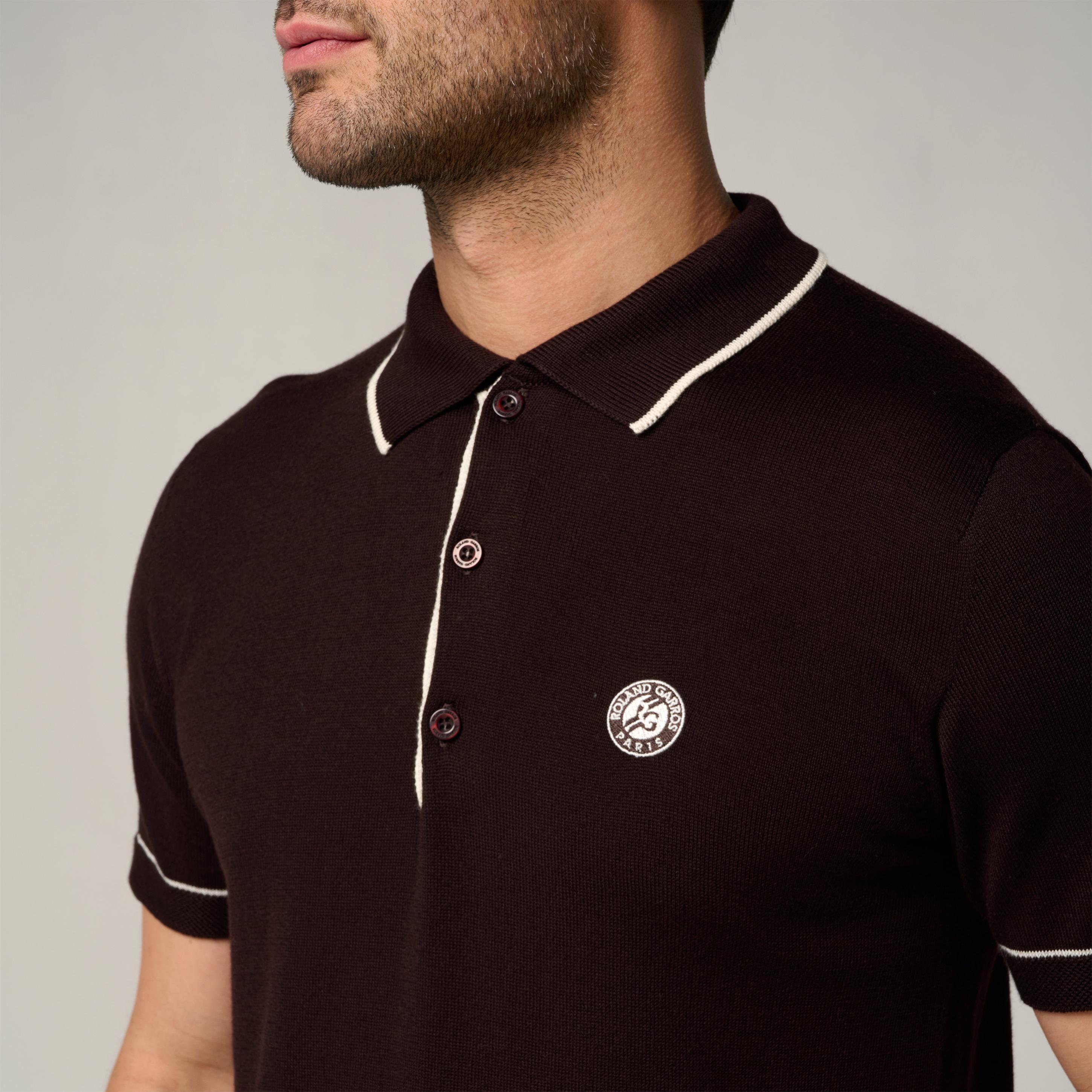 Polo Heritage Homme Roland-Garros - Chocolat 2/5